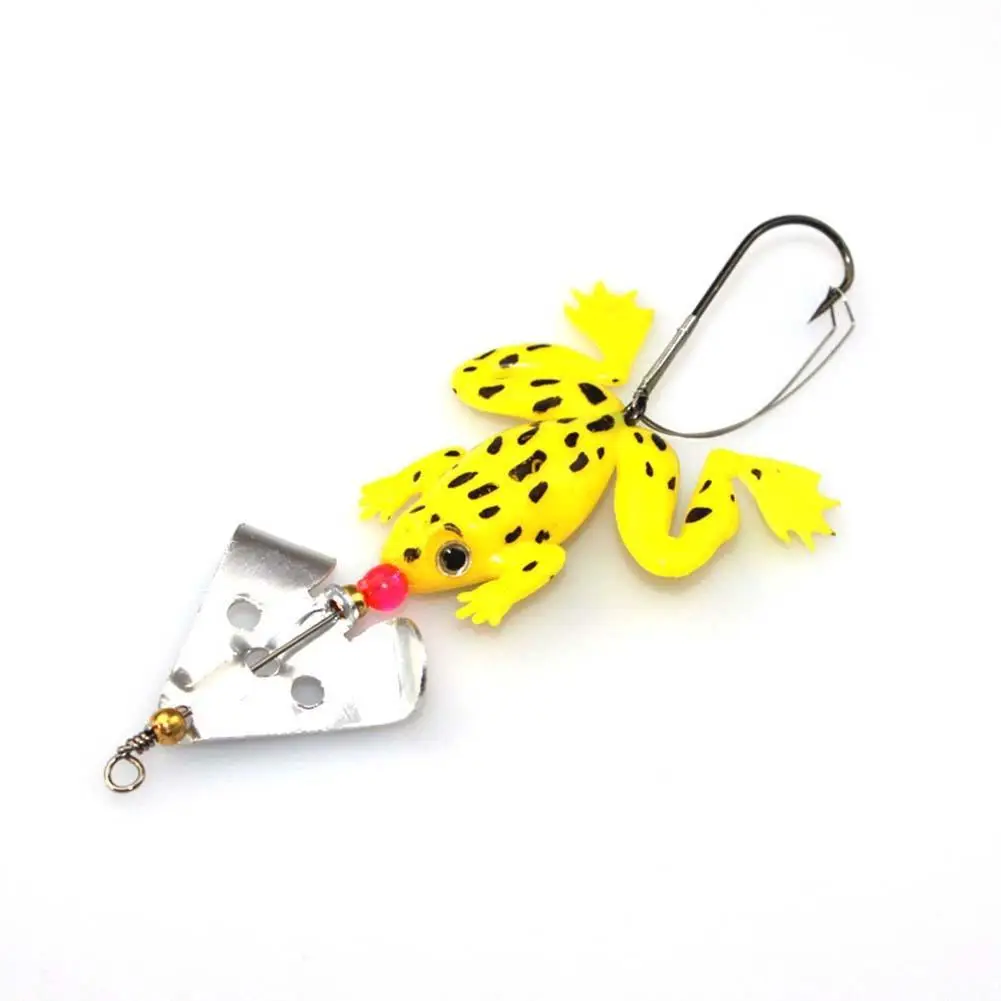 Лот 4 шт резиновая лягушка мягкие рыболовные приманки басы CrankBait тонущие 9 см 3 54