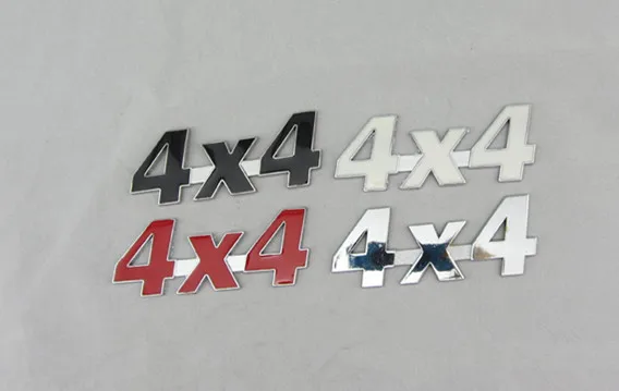 2 шт. металлические качественные наклейки Эмблемы автомобилей 4x4 слова
