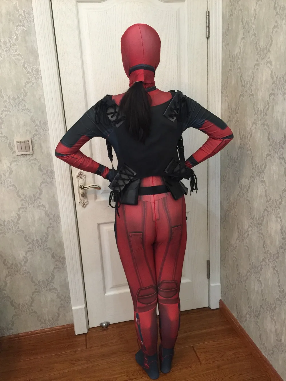 2016 Новинка X-Men Deadpool Cospaly оборудования мечи мешок Хэллоуин костюм Бесплатная