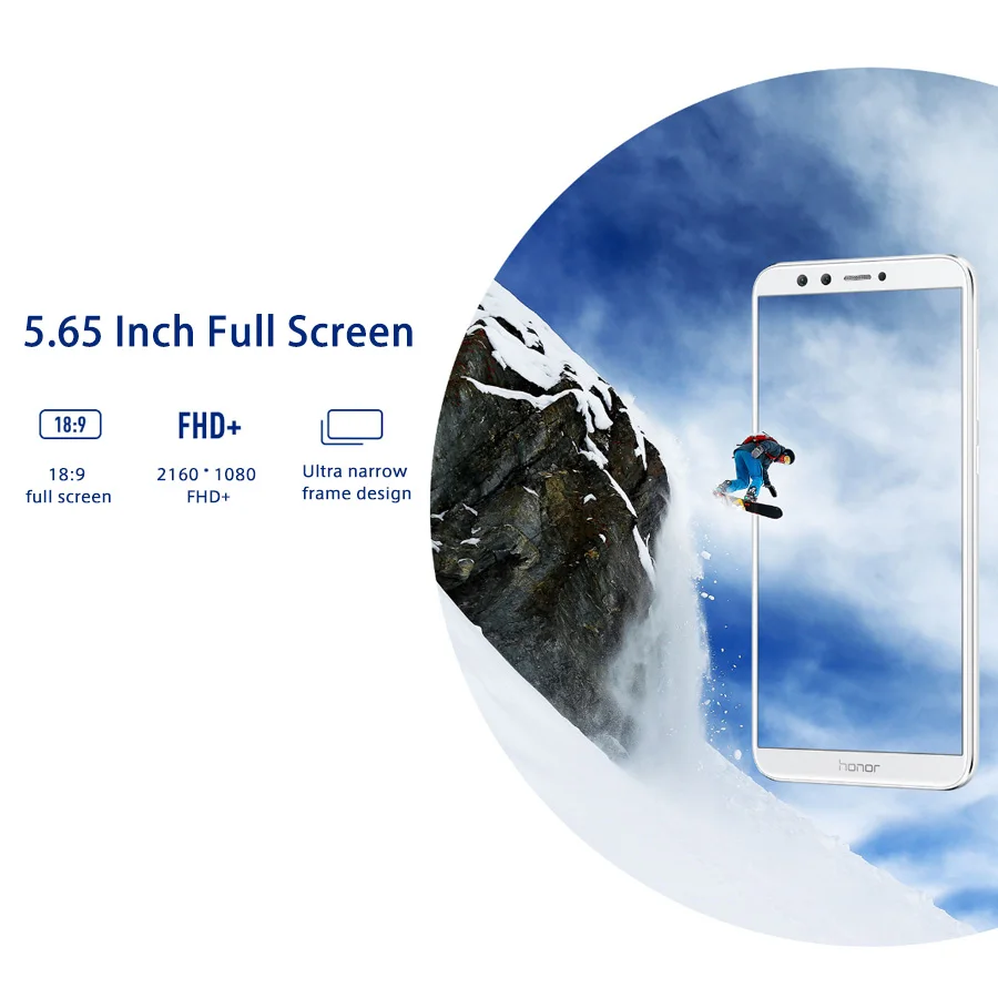 Новый мобильный телефон Honor 9 Lite 4G LTE 5 65 дюймов 3 Гб ОЗУ 32 ПЗУ четыре ядра Android 8 0