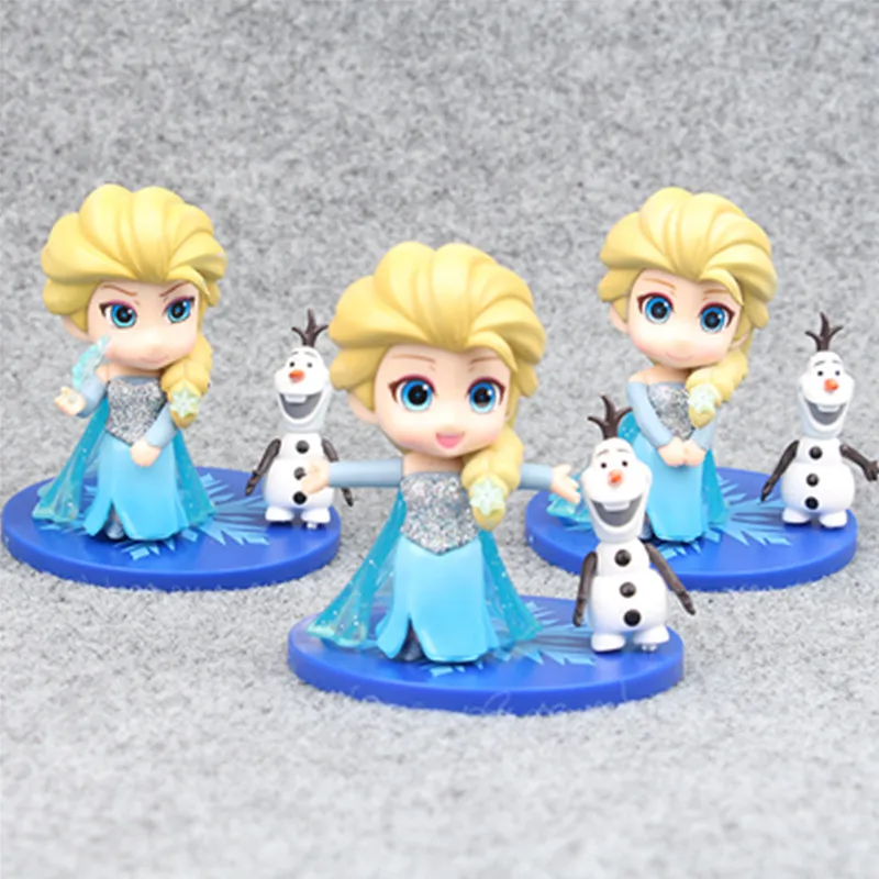 Экшн фигурки из мультфильма Холодное сердце 3 шт./лот 5 9 см|princess elsa|frozen princessdisney toys |