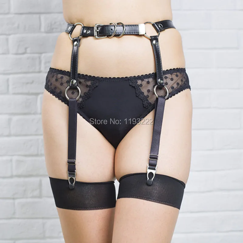 Классический стильный женский ремень ручной работы в стиле панк готика кожаный с