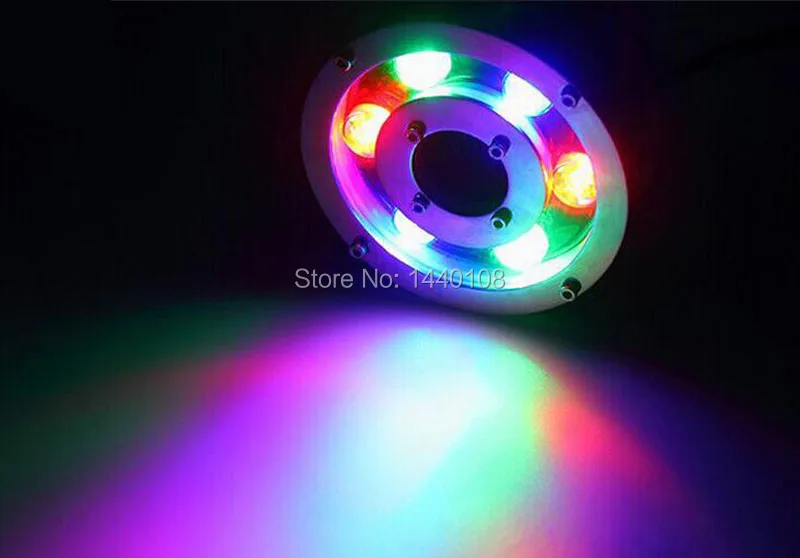 Водонепроницаемые подводные светодиодные фонари 10 шт./лот 6 Вт IP68 Rgb 12 В