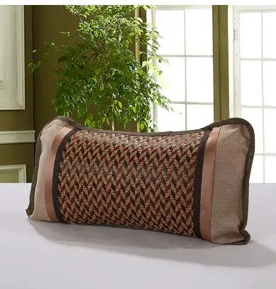 Summer infant child bamboo incense cold pillow flower tea neck nap core rattan ice silk | Дом и сад