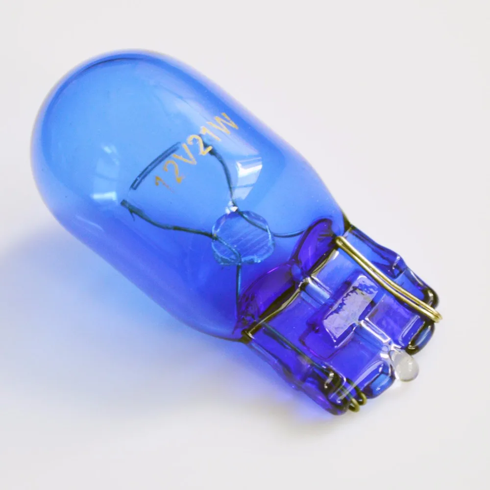 Flytop (2 шт./лот) 582 7440 T20 W21W ксенон натуральное голубое стекло 12V 21 Вт W3x16d Одиночная