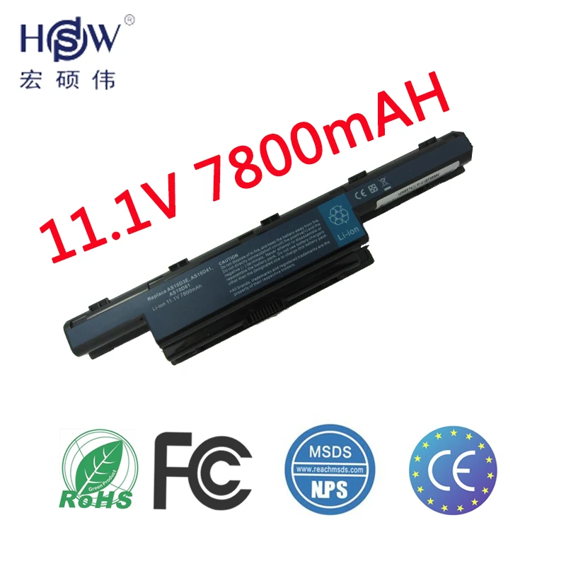 HSW ноутбука Батарея для acer AS10D AS10D31 AS10D3E AS10D41 AS10D51 AS10D61 AS10D71 AS10D73 AS10D75 AS10D5E AS10D7E AS10D81