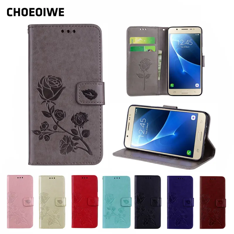 Ударопрочный чехол CHOEOIWE для Samsung Galaxy J3 J5 J7 2016 J310 J510 J710 2017 J730 J530 J330 кожаный бумажник