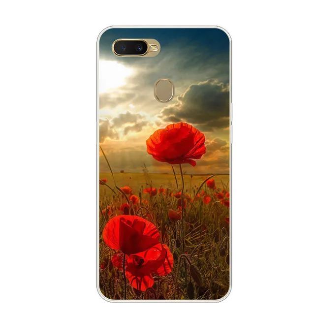 50 Для OPPO A5S чехол OPPO AX5S чехол 6,2 Силиконовый ТПУ чехол для телефона для OPPO A5S CPH1909 OPPOA5S чехол мягкий цветок A5 S A 5S Para - Цвет: 50