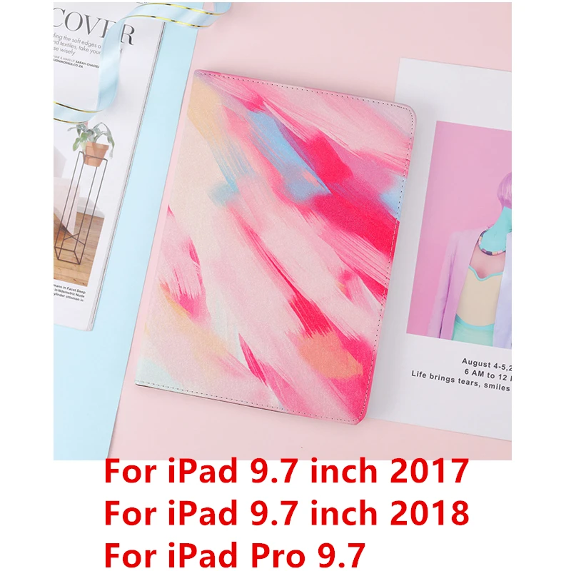 Red Pro 9.7 Чехол под мрамор для iPad 9,7 Силиконовая задняя кожа смарт-Чехлы для iPad Mini 2/3/4/5 Air 2 1 Pro 10,5 Pro 11 Coque принципиально - Цвет: Red Pro 9.7