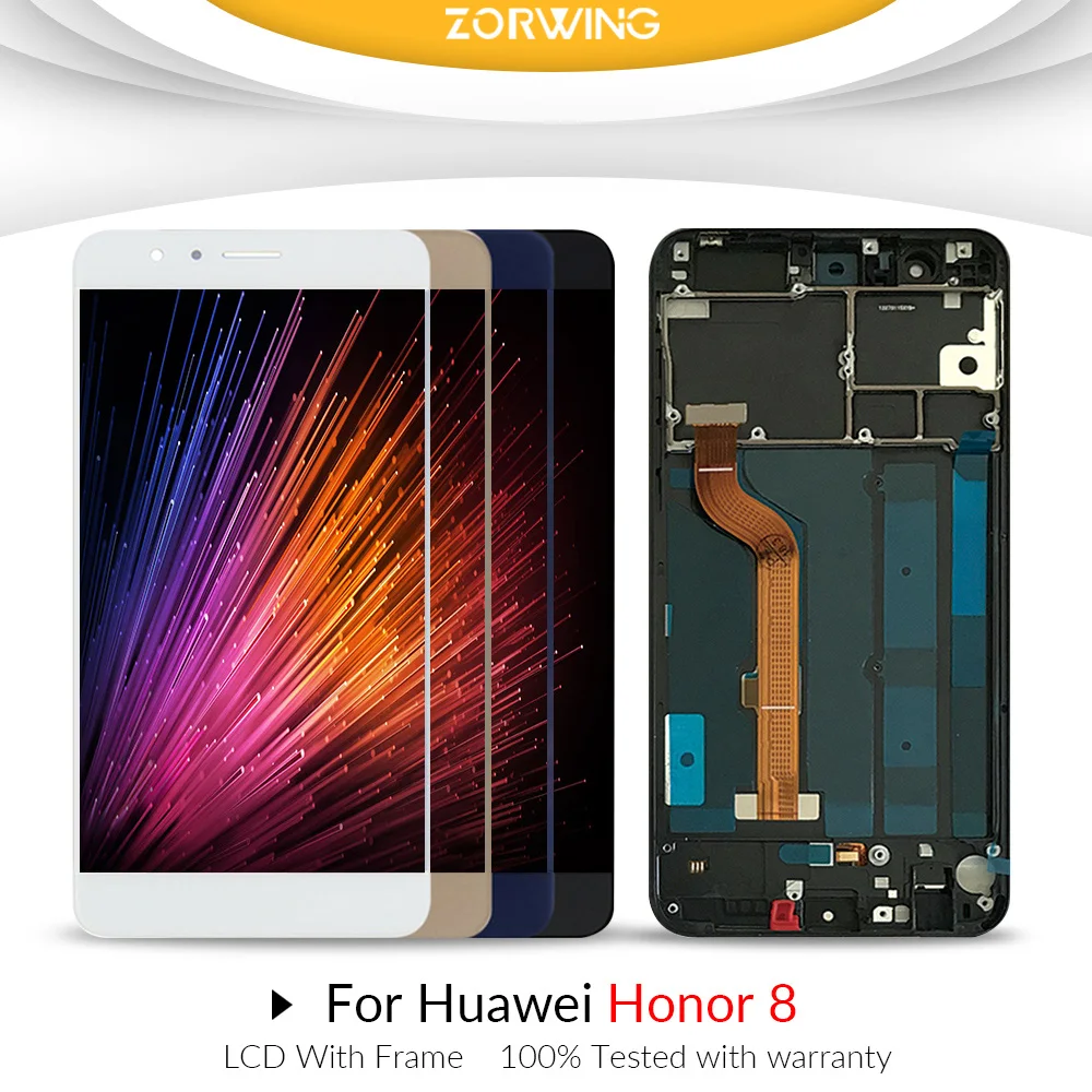 Для Huawei Honor 8 ЖК дисплей сенсорный экран дигитайзер Honor8 для 5 2 &quotHuawei с рамкой