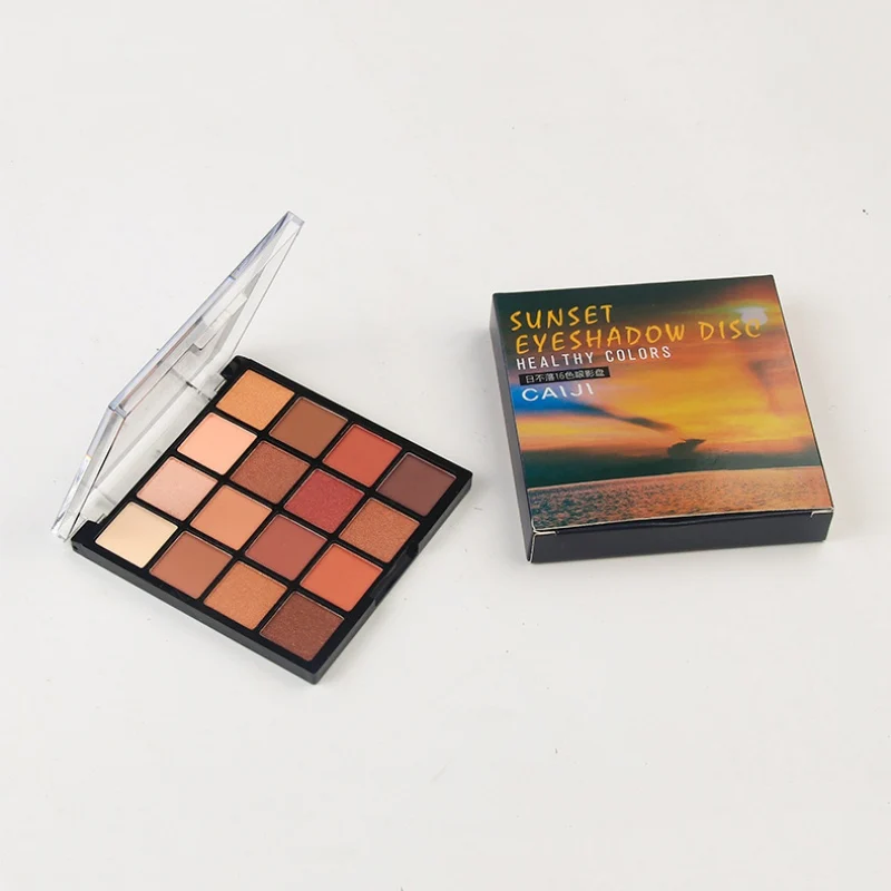 16 цветов Professional для дам Eye Shadow Palette косметические блестки порошок долговечный