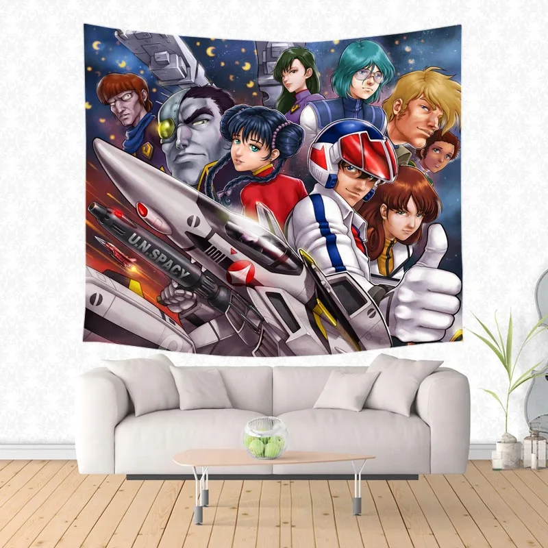 Robotech Висячие гобелены персонализированные гобелены Декор на стену одеяло Настенный Коврик для йоги домашний декор - Цвет: 1