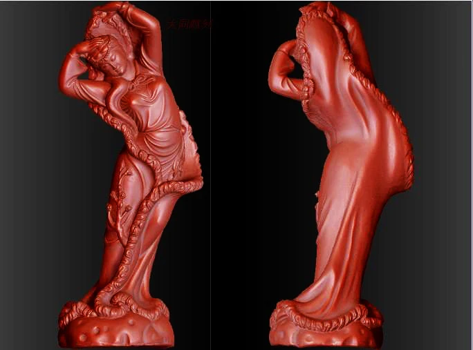 3D модель для cnc резной фигуры скульптурный станок в формате STL китайская культура