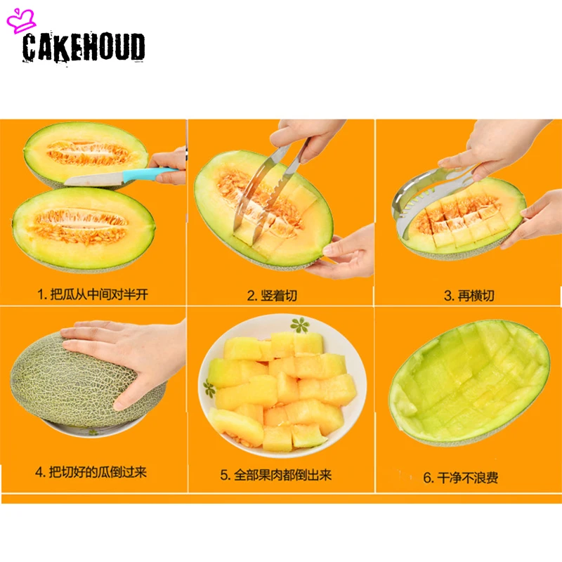 Высокопрочный нож для резки арбуза из нержавеющей стали|kitchen gadgets|vegetable toolsmelon cutter |
