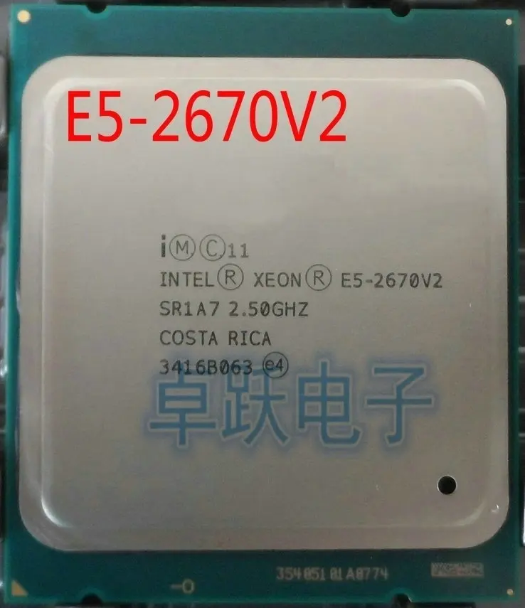 Процессор Intel Xeon Φ V2 E5 2670 CPU 2 5 LGA 2011 SR1A7 десятиядерный десктопный процессор e5 2670V2 100%
