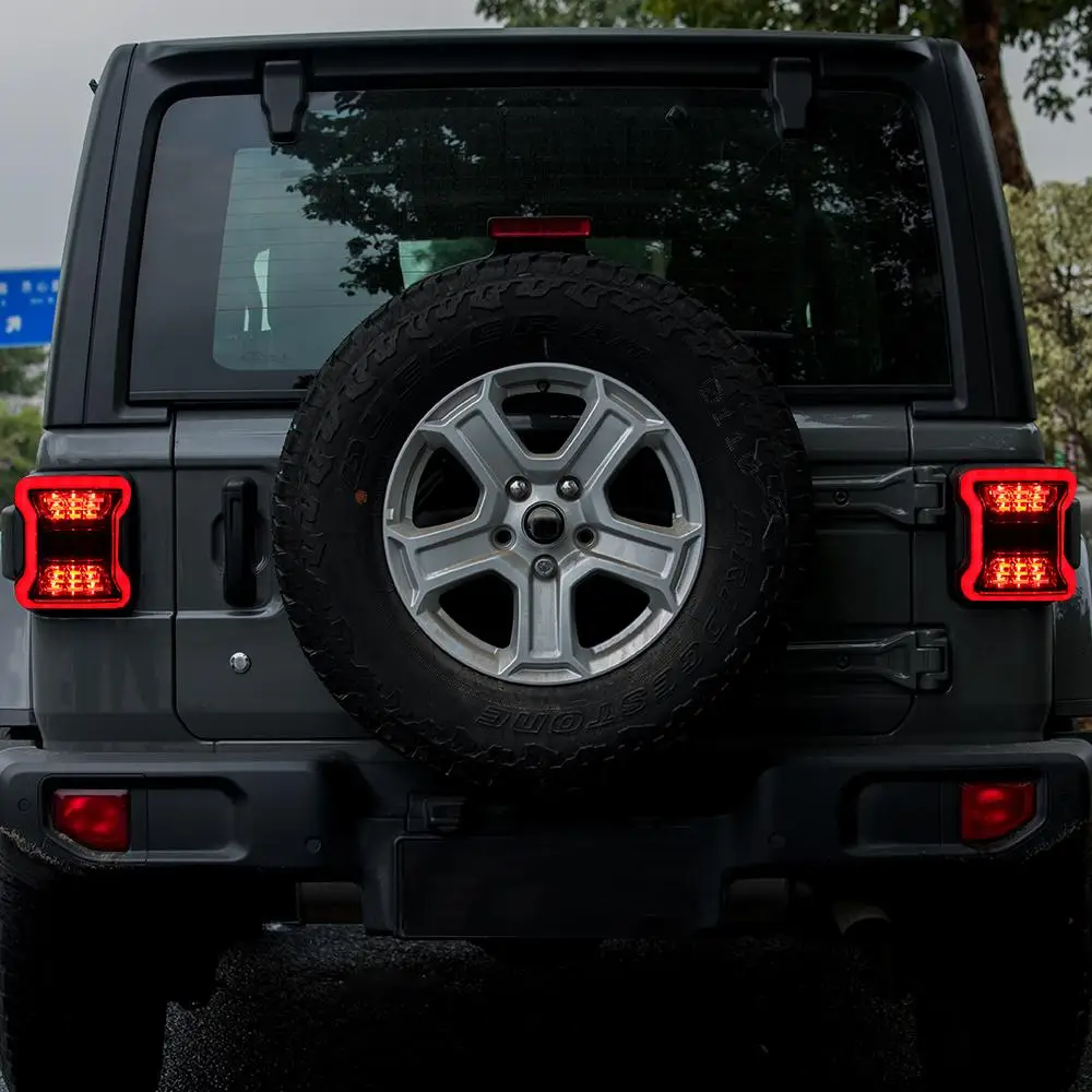 Копченый светодиодный задний фонарь для Jeep Wrangler JL JLU Sport Rubicon Sahara Pair замена лампочки