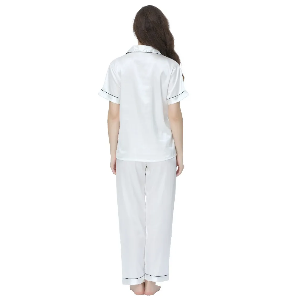 Тони и Кэндис Шелковые Пижамы Установленные Для Женщин Атласные Дам Pijama Лето С
