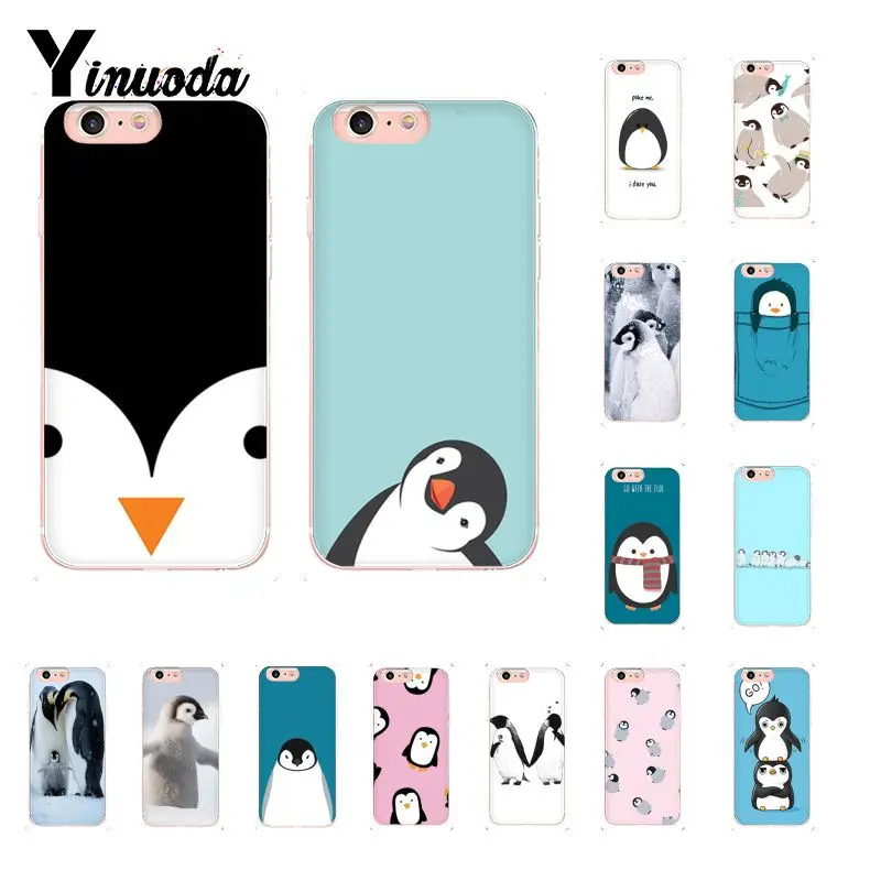 

Cute Lovely Penguin Custom Photo Soft Phone Case for iphone 12 8 7 6 6S Plus X XS MAX 5 5S SE XR 10 Cover Capa 12mini