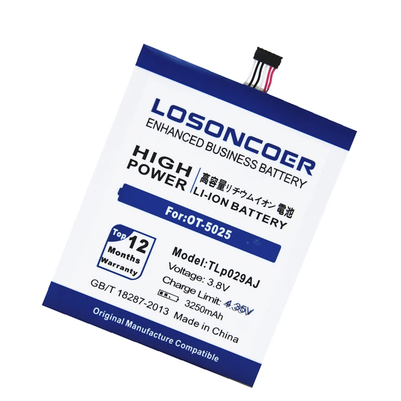 Аккумулятор LOSONCOER TLp029AJ 3250 мАч для Alcatel OneTouch Pop 3 5 дюйма быстрая доставка бесплатные