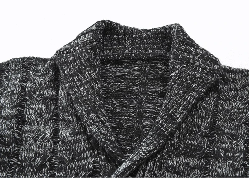 

2018 Autumn and winter new men's sweater turtleneck turtleneck knitted sweater jacket tidal warm jacket