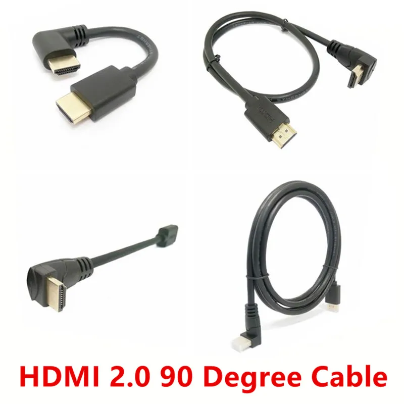 Кабель HDMI 2 0 с углом обзора 90 градусов кабель к 4k 4K 1080P 3D для PS3 проектора HD