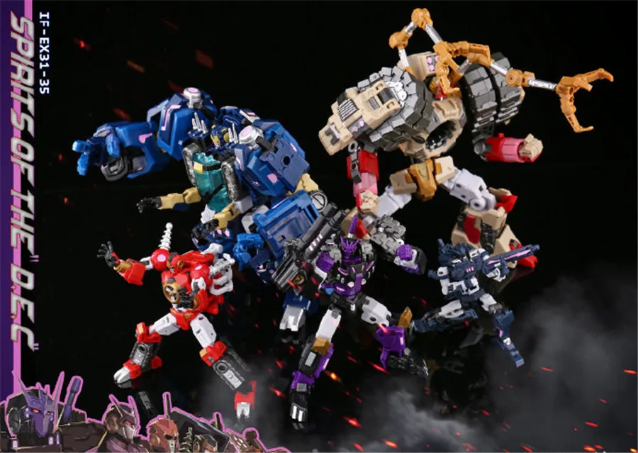 COMIC CLUB в наличии ironfactory DJD Tarn Vos Kaon Helex Tesarus combiners Action Figure robot toy|Игровые фигурки и