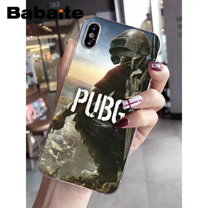 A9 Babaite PLAYERUNKNOWN S BATTLEGROUNDS PUBG ТПУ силиконовый чехол для телефона чехол для iPhone X XS MAX 6 6s 7 7plus 8 8Plus 5 5S SE XR - Цвет: A9