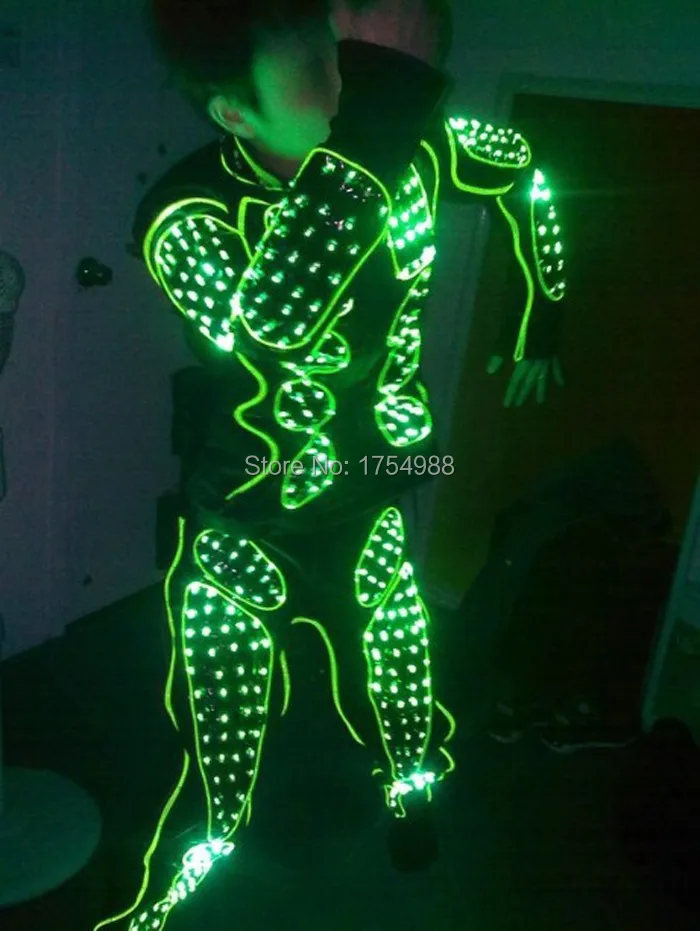 glowing kryoman LED Luminous robot costume Illuminated David Guetta Kryoman Robot Suit for Night Clubs &amp Parties | Дом и сад