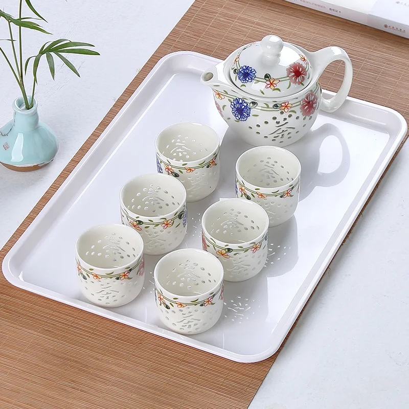 Кунг-фу Чай горшок для зеленый Улун китайская выдолбленные Керамика чашки