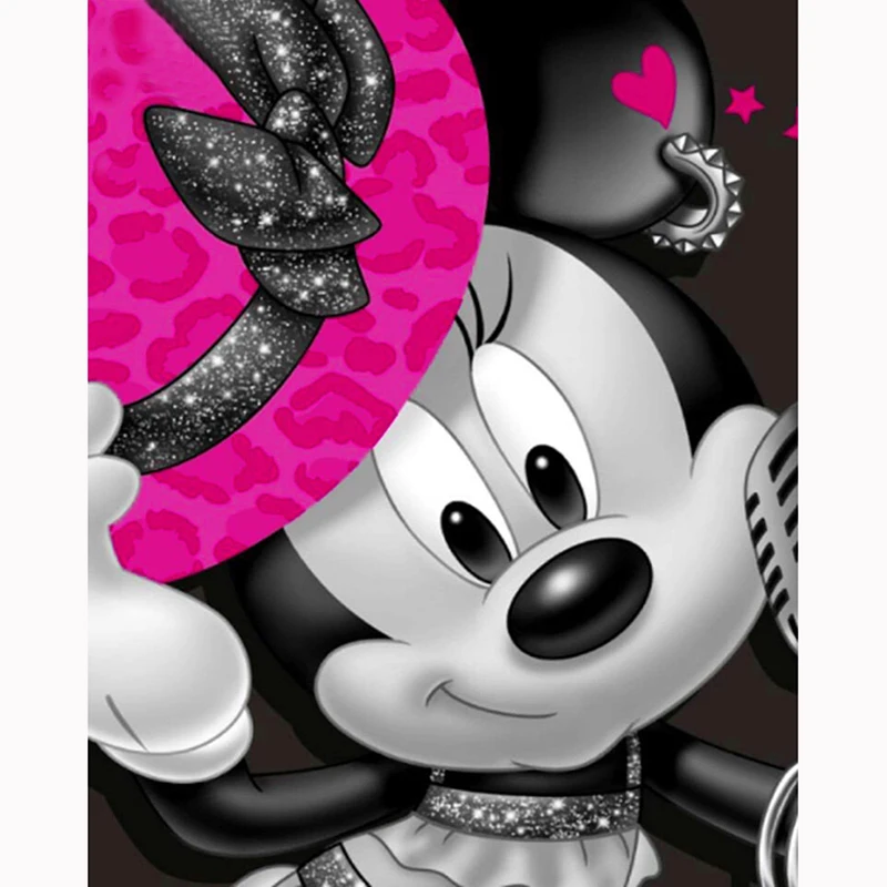 Home Decoration 5D Diy Diamond Painting Cross Stitch cartoon mouse Embroidery Round Mosaic Pictures | Дом и сад