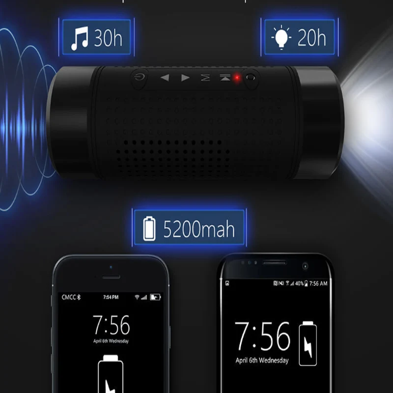 Bluetooth колонка Jakcom OS2 умная Беспроводная с внешним аккумулятором фонарик для