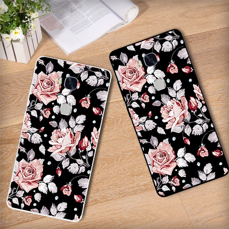 5.5" For Huawei Honor 5X / Play Back Black Matte Cover for GR5 KIW-TL00 KIW-TL00H Sweetheart Phone Cases Transparent |