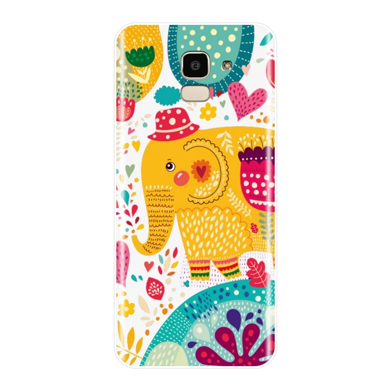 Flower Back Cover For Samsung Galaxy J2 J5 J7 Prime J4 J6 J8 Plus 2018 Phone Case Silicone J3 2015 2016 2017 | Мобильные телефоны и