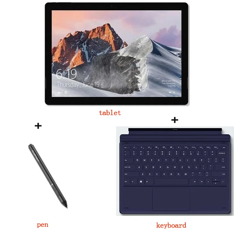 ad kb ad pen Teclast X6 PRO планшетный ПК 12,6 дюймов 1920*2880 8 ГБ ОЗУ 256 Гб ПЗУ двухъядерный Windows 10 Домашняя FHD ips Двойная камера HDMI 2 в 1 планшеты - Комплект: ad kb ad pen