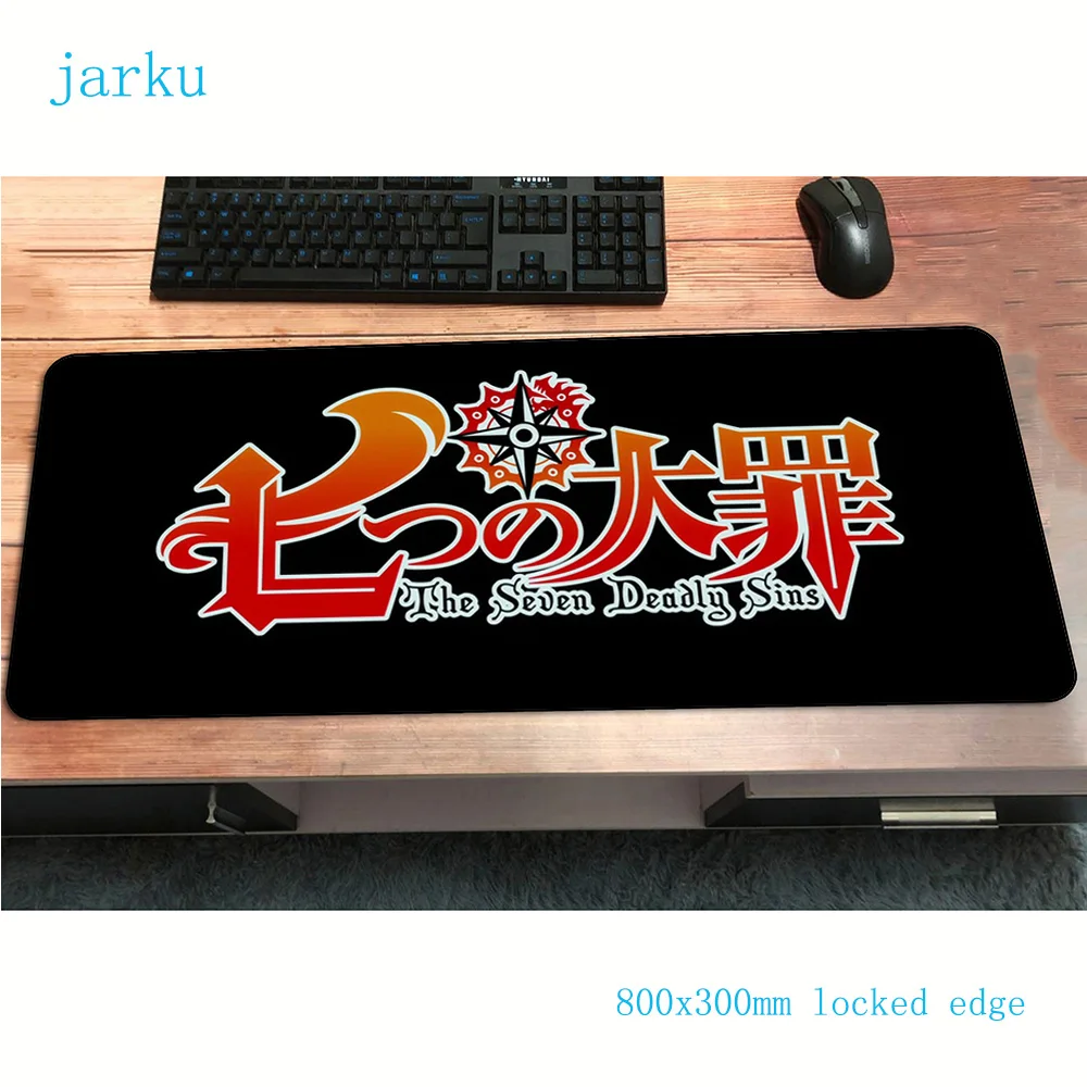 Nanatsu no taizai коврик для мыши геймер мальчик подарок 800x300x2 мм notbook коврик для мыши игровой коврик для мыши персональный Коврик для мыши PC padmouse коврики
