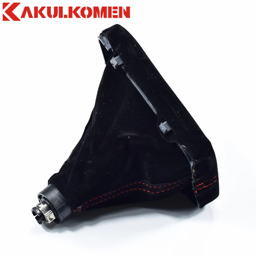 Для Audi A3 S3 8 V-8 P S-line 2007-2013 Черный Красный 5/6 скорость замша кожа ручка переключения передач крышка загрузки гетры Замена