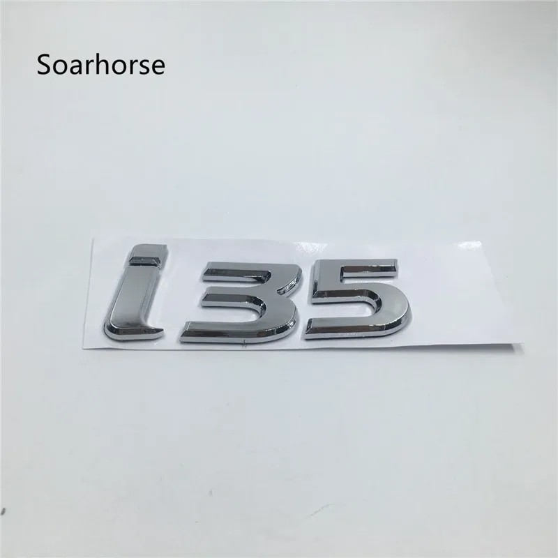 i35 Soarhorse для hyundai i20 i25 i35 ix35 эмблема хвостовая часть Наклейка ABS хром задний логотип багажник письмо табличка Авто стиль - Название цвета: i35