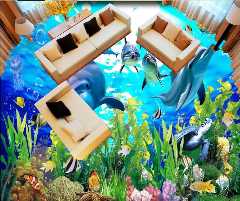 ПВХ-настил мечты рулон 3d обоев фрески Oce плитка форирование ванная ретро