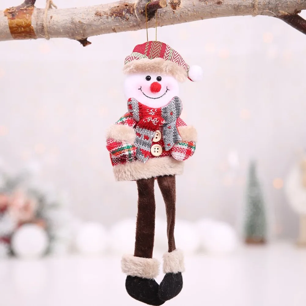 Snowman Длинноногий эльф подвеска с Санта-Клаусом украшения Рождественская елка украшения Рождественские украшения для дома Рождественский подвесной Декор - Color: Snowman