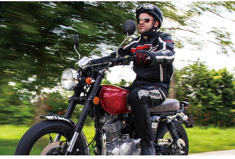 Moto rcycle куртка Scoyco JK37 moto спортивная куртка из искусственной кожи+ ткань Оксфорд 7 шт. протектор moto cross защитная одежда