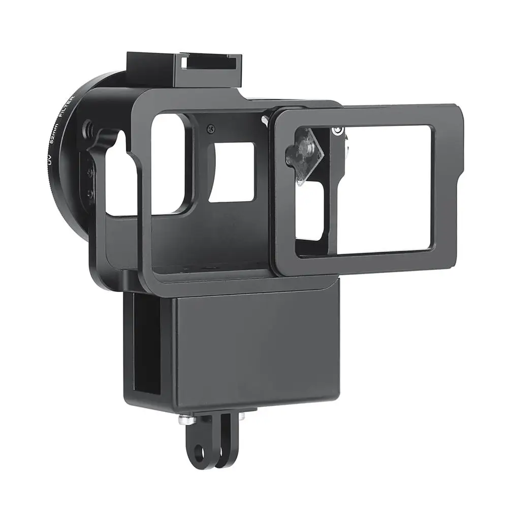 Защитный чехол Vlogging Cage для GoPro Hero 7 6 5 черный крепление микрофона Vlog корпус Корпус