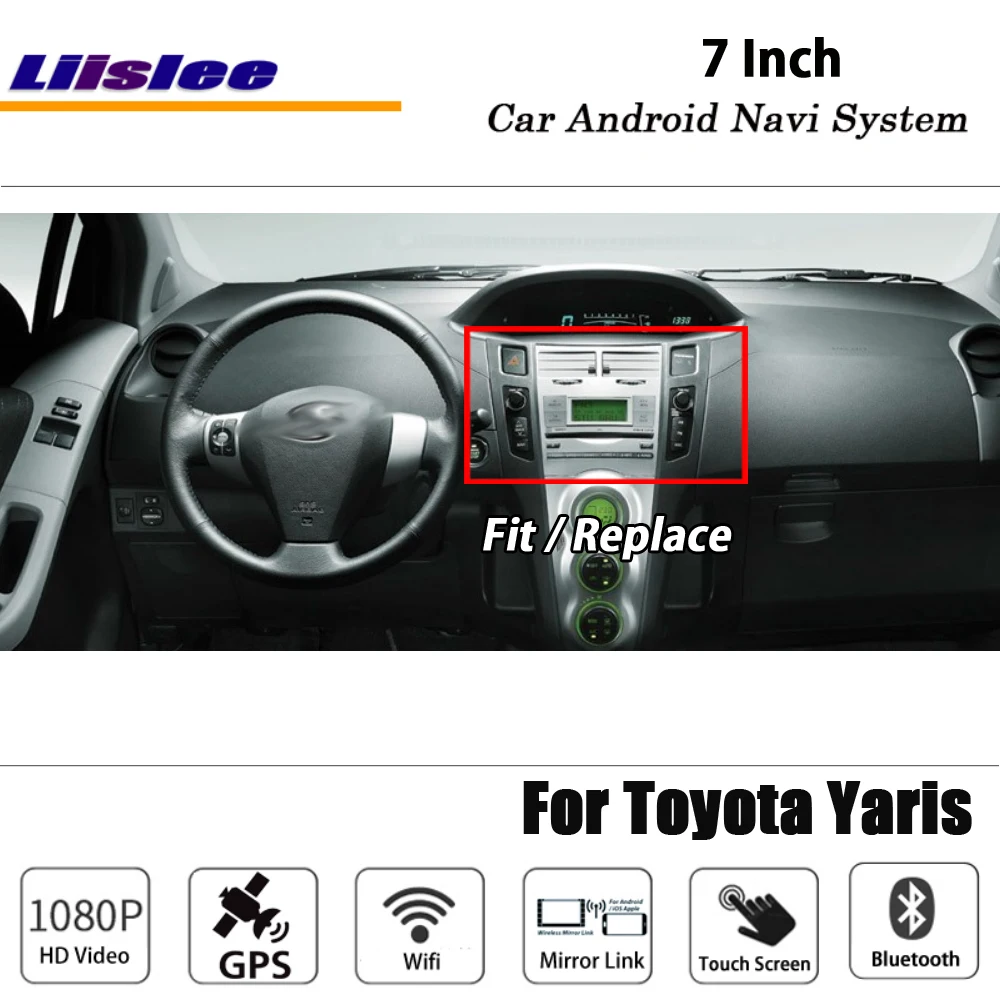 Liislee Android 8,1 для Toyota Yaris 2005~ 2011 для стерео-Радио автомобильной видеокамера BT Wi-Fi Carplay gps навигационная карта навигации Системы мультимедиа