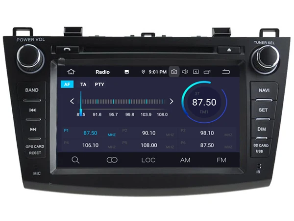 Четырехъядерный Android 9 0 автомобильный dvd плеер для MAZDA 3 (2010 2012) Автомобильный