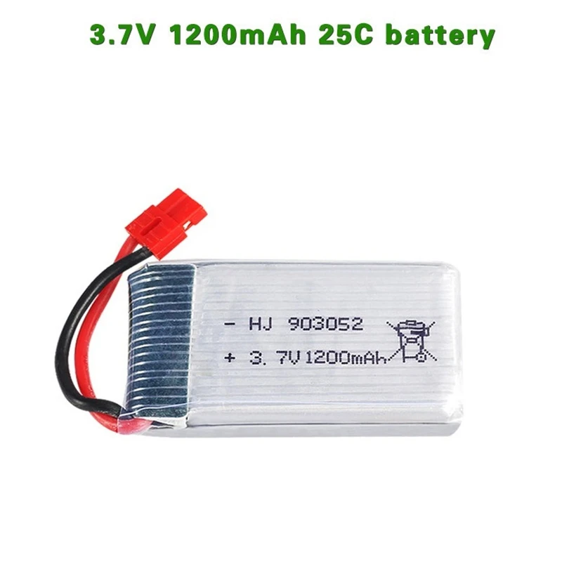 3,7 V 1200mah Lipo батарея для Syma X5HC X5HW X5UW RC Квадрокоптер запасные части 903052 25C 3,7 v батарея RC камера Дрон аксессуары