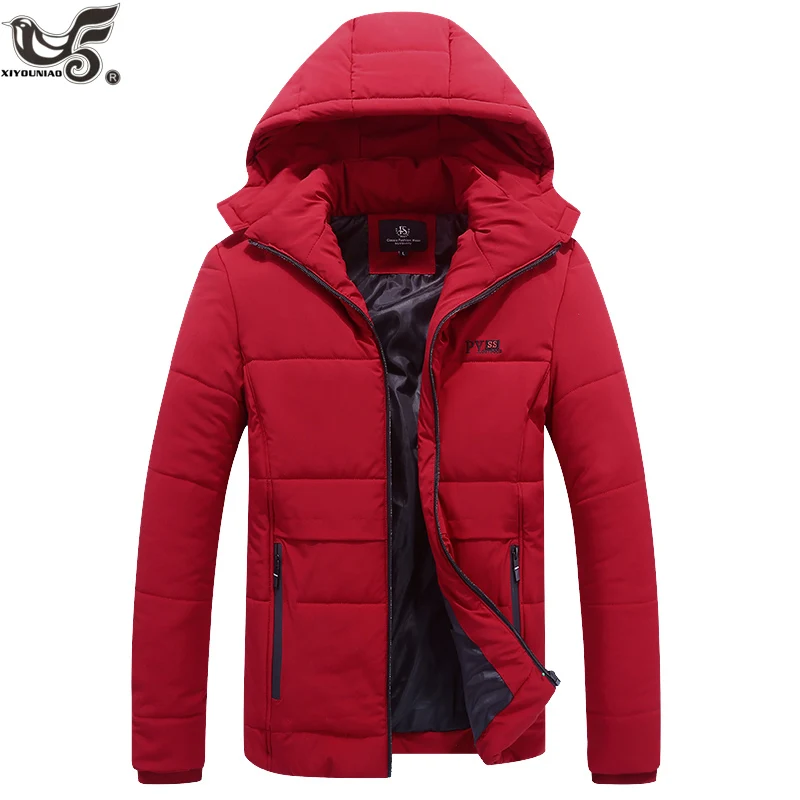 XIYOUNIAO Мужская куртка Пальто толстого теплого размера плюс L~ 7XL 8XL зимние куртки повседневная мужская парка с капюшоном верхняя одежда с хлопковой подкладкой пальто