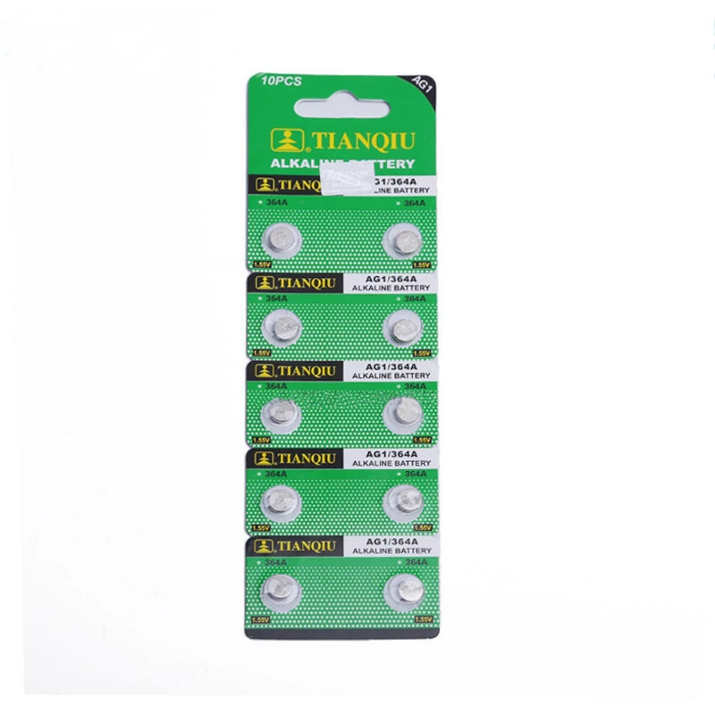 Батарея для часов AG1 LR621 364A SR621SW 1 55 в 621 Щелочная кнопка 10 шт.|Часовые батарейки| |