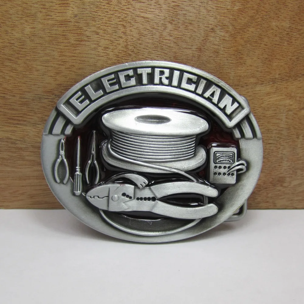 BuckleClub Ретро красный эмалированный Инструмент электрика подарок для джинсов