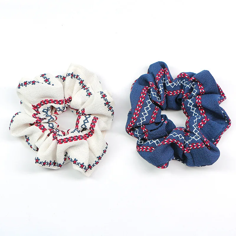 Бесплатная доставка Модные резинки для волос женщин Boho принты Аксессуары