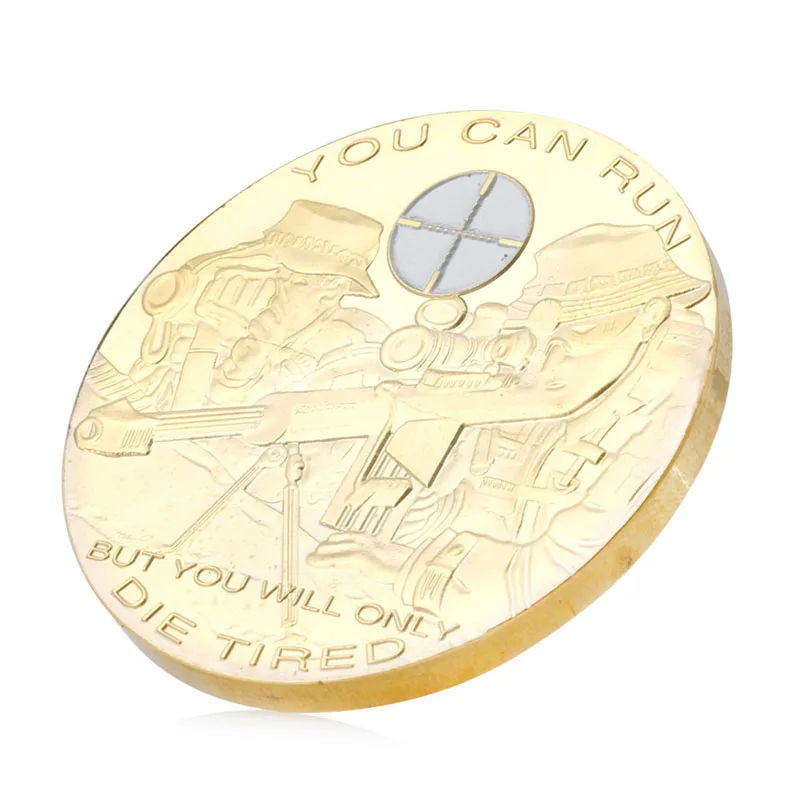 Вы можете бегать но вы только умрете устали коллекционные памятные монеты|coin