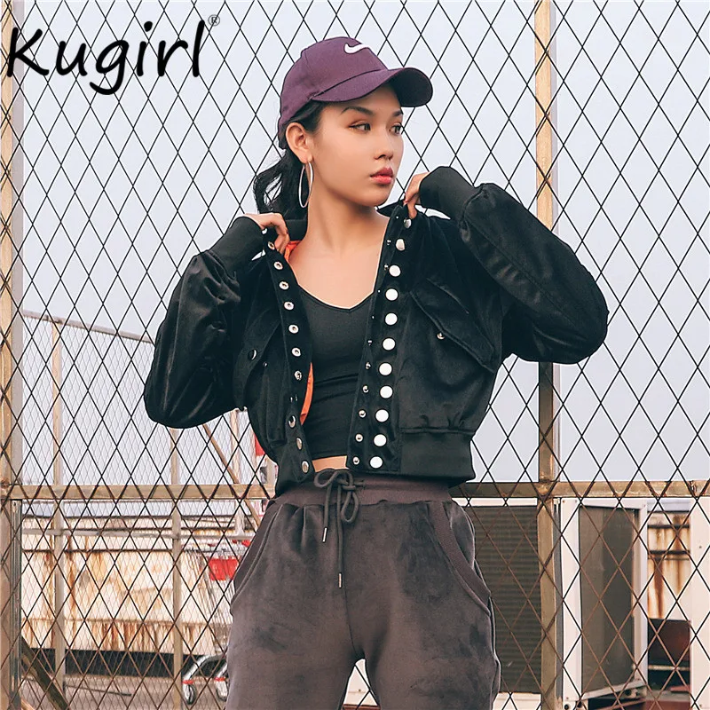 Женская Вельветовая куртка с двумя пуговицами и боковым карманом | одежда